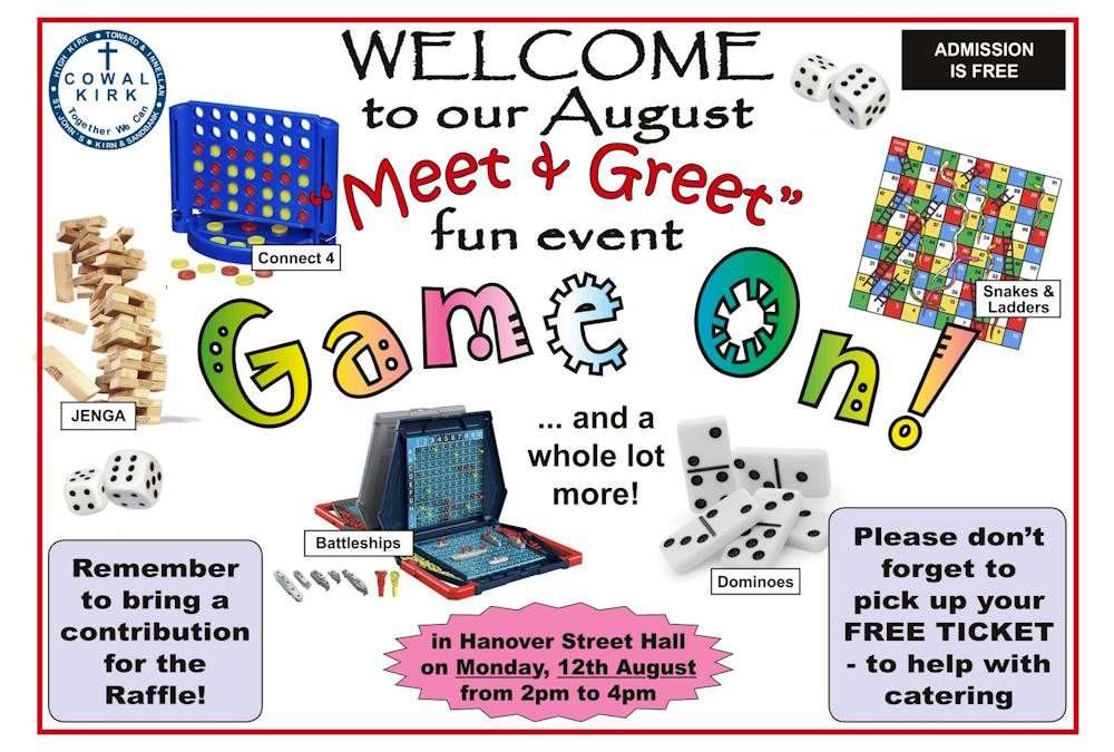 August Meet & Greet – Monday 12 August 2024